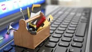 Small toolbox on keyboard