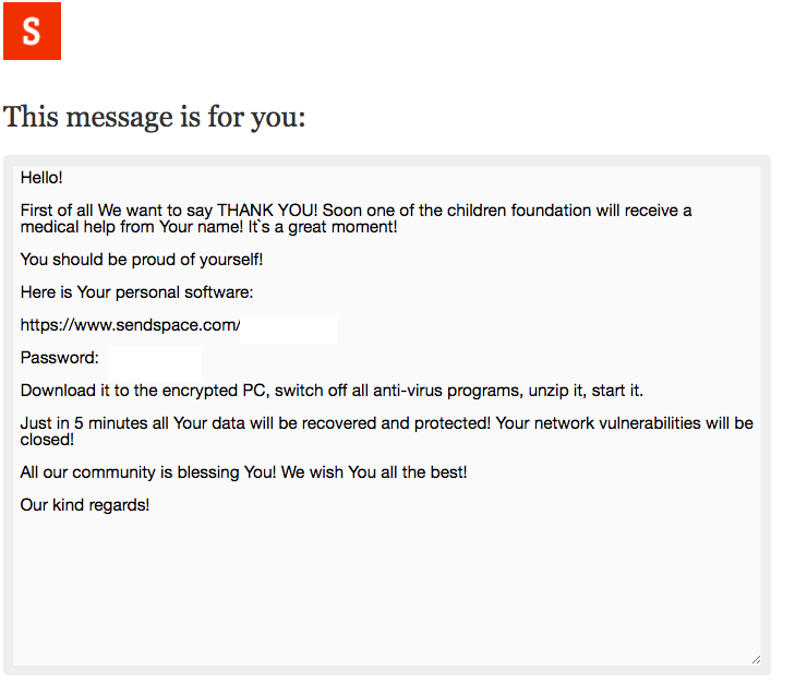  Cryptomix Ransomware Payment Page - some details redacted 